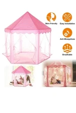 Girls Princess Castle Play Tent Large Indoor Outdoor Kids Playhouse Gift Pink