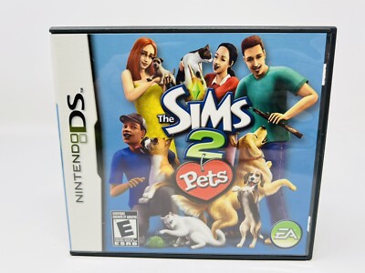 The Sims 2: Pets (Nintendo DS, 2004) Authentic Game Complete Great Condition