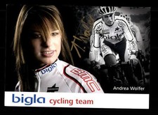Andrea Wolfer Autogrammkarte Original Signiert Radfahren + A 157145