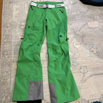 Stio Womens XS/R Alpine Green Environ Ski Snow Pant NWT MSRP $419