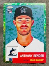 2022 Topps Chrome Platinum Anthony Bender Rookie Toile White Green /99 Mint Rare