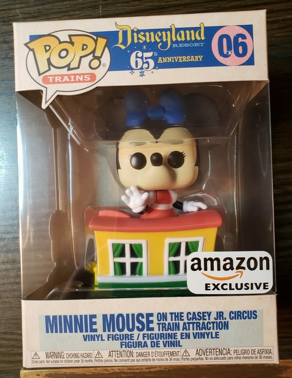 Funko Pop Minnie Mouse Casey Jr. Tren De Circo #06 Disneyland 65 Aniversario