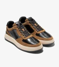 Cole Haan GrandPro Crossover Sneakers Black/Golden Toffee/Ivory C37399, SIZE 9W