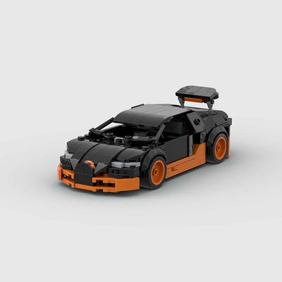Bugatti Veyron MOC Klemmbausteine Hypercar - 333 Teile