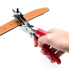 Leather Hole Punch Belt Tool 6 Sizes Puncher Revolving Pliers Heavy Duty
