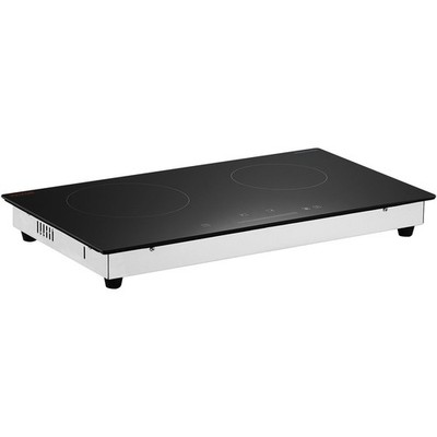 24in 1800W Built-in Dual-Burner Cooktop w/ Timer Child Lock Residual Heat