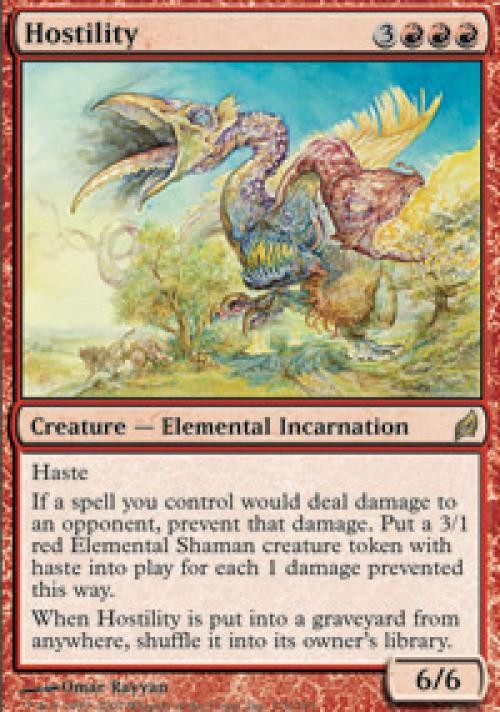 Hostility -Foil Medium Play MTG Lorwyn