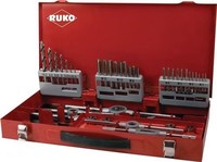 Ruko Gewindeschneidzeugsatz M3-M4-M5-M6-M8-M10-M12 Hss 44 Tlg.