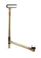 Kohler K-7271-CP Clearflo 1-1/2" Toe-Tap Tub Drain Kit Brass Slotted Overflow Ch