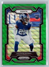 2023 Panini Prizm #376 Deonte Banks ROOKIE Green Wave NY Giants