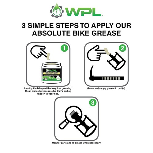 Absolute Bicycle Grease 454g - All-Purpose Bike Grease and Lube for Pedals, F... - Picture 6 of 9