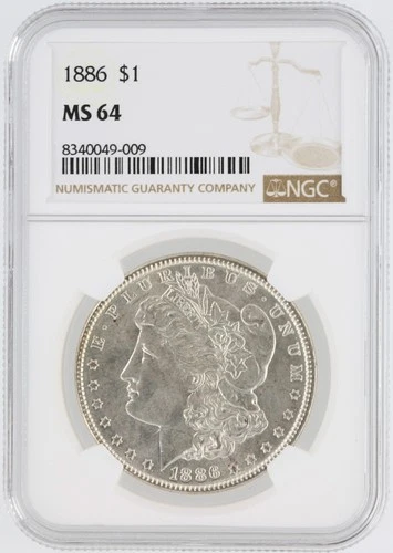 1886 Morgan Silver Dollar NGC MS64 S$1 Philadelphia Minted No Reserve