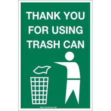 Brady 103896 Safety Sign, 18 In Height, 12 In Width, Aluminum, Rectangle,