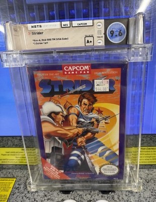 1989 Nintendo NES Strider Graded WATA PSA 9.6 A+ Sealed BRAND NEW K-Mart Tag!