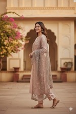 Traditional Bridal Shawl Embroidered Indian Wedding Dupatta Scarf Gift For Her