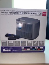 RCA Roku Smart HD Home Theater 30"-200" Projector RPJ185 w/ Remote