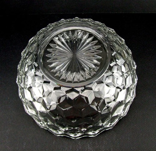 Fostoria Glass American Large Round Serving Bowl 8.25" Cube