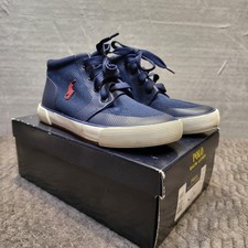 Polo Ralph Lauren Shoes Youth Size 3 Faxon II SP Mid Canvas Sneakers Kids