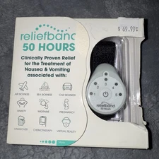 Reliefband 50 Hour relief for the treatment of nausea and vomiting New In Box