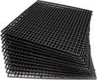 Aquarium Fish Tank Divider Plastic Egg Crate 12 Pack Black Grid Separation Board