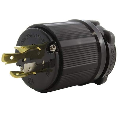 NEMA 20 Amp 125/250-Volt 4-Prong Locking Male Plug With UL C-UL Approval