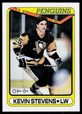 1990-91 O-Pee-Chee Kevin Stevens #360 RC Rookie Pittsburgh Penguins