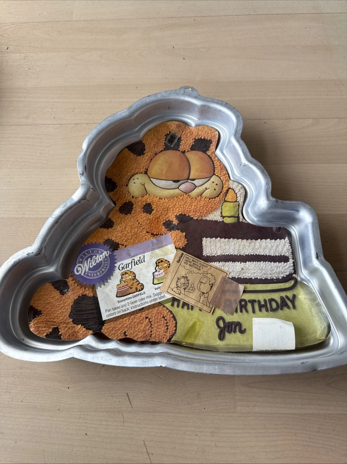 Garfield the Cat Wilton Cake Pan 1978/ 1981 Used Collectable Props Vintage