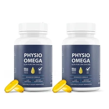2Pack Physio Omega - Omega 3 - Sustainably Sourced-with DPA,EPA,DHA-120 Softgels
