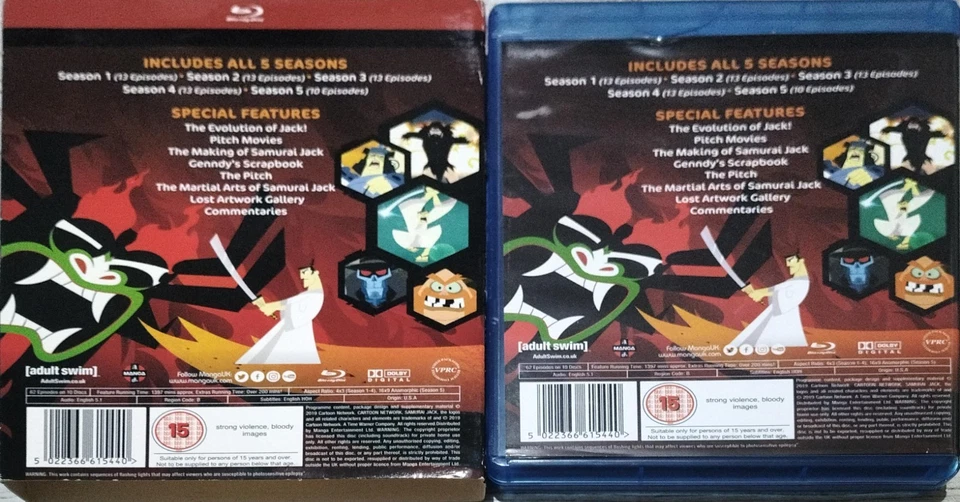 DAMAGED CASE Samurai Jack: The Complete Series Box Set 5 Disc Blu-ray 2019 RARE - Image 4 of 4