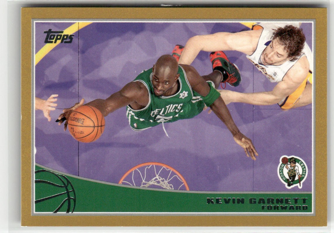 2009-10 TOPPS #14 KEVIN GARNETT GOLD BOSTON CELTICS /2009