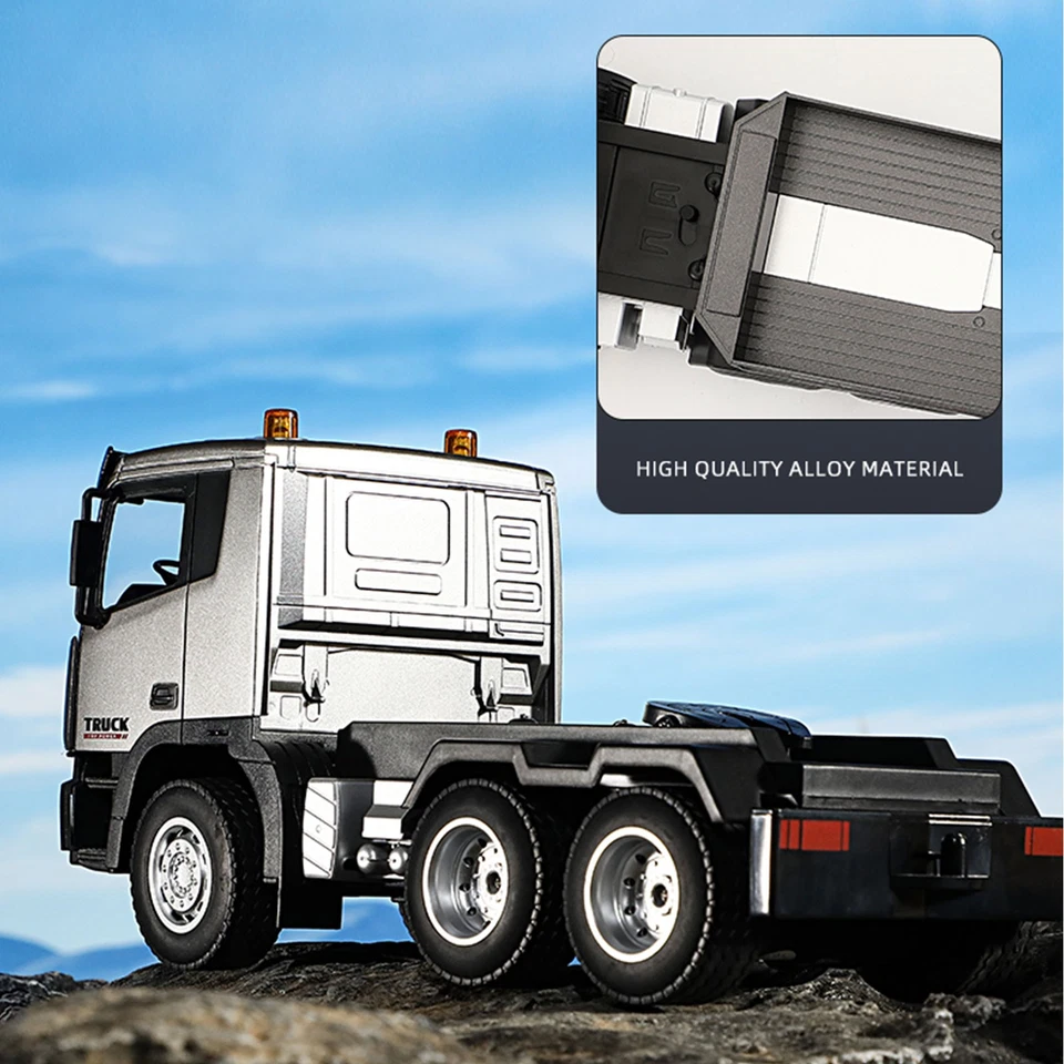 Huina 1318 1:18 RC Tractor Truck with Flatbed Trailer 9CH Remote Control Toysn4q - Image 4 of 4