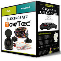 Elektrosatz 13-Pol Universell für Citroen C4 Cactus 09.2014-03.2018 NEU