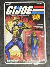 Super7 GI Joe O-Ring Reaction Figure Cobra Commander Once A Man. New On Card