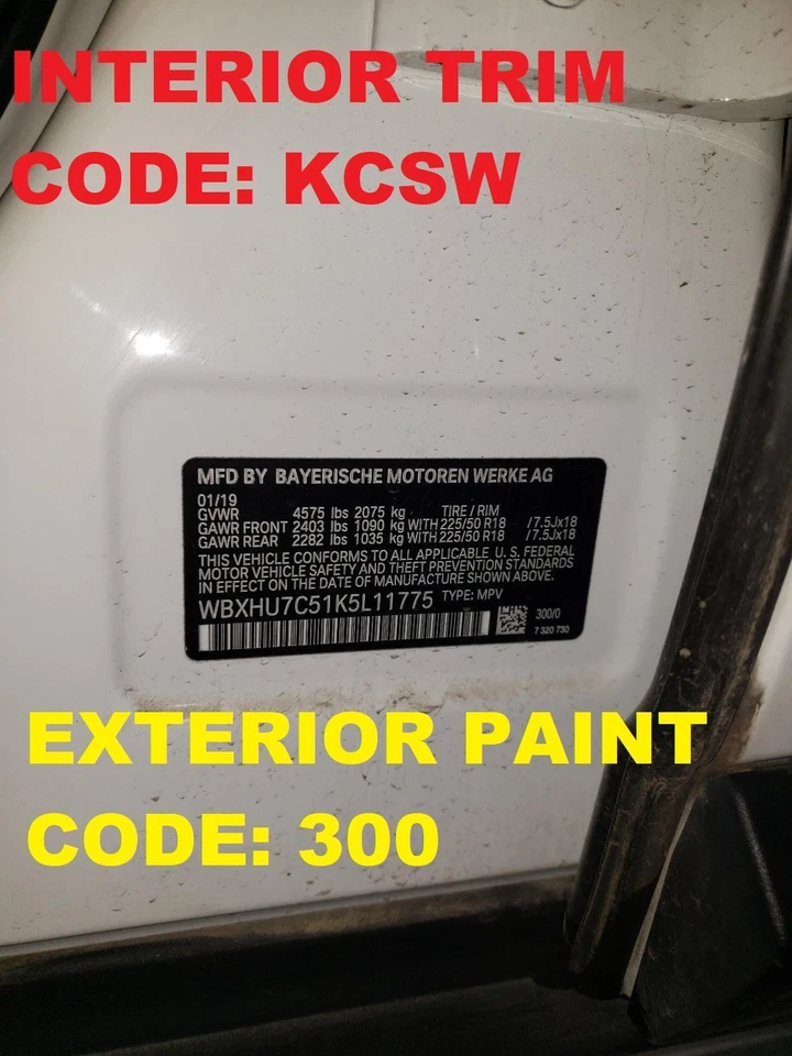 16 17 18 19 20 21 22 BMW X1 Right Luggage Roof Rack ONLY - Image 4 of 4