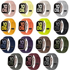 Sports Silicone Waterproof Watch Band Strap For Apple Watch 42/44/45/46/49mm