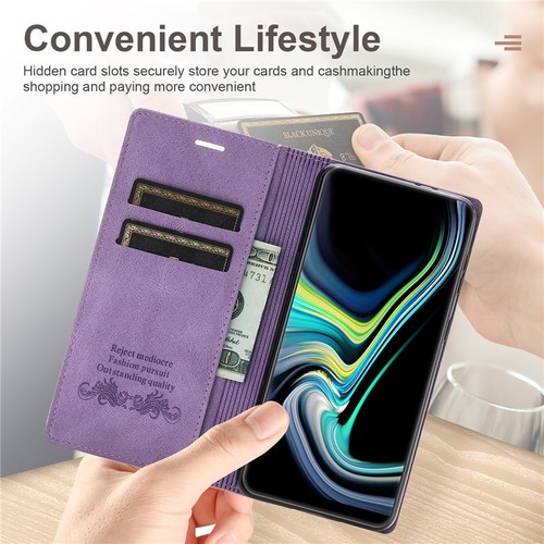 For Samsung S25 S24 FE Ultra Plus S23 S22 S21 S20 Case Leather Wallet Flip Cover - Picture 77 of 88