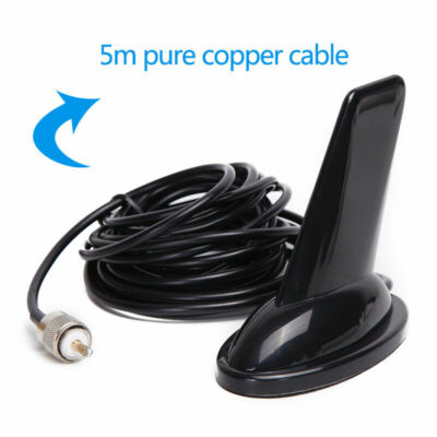 Shark Fin Design VHF/UHF Dual Band Antenna For QYT TYT Car Mobile Radio US NEW