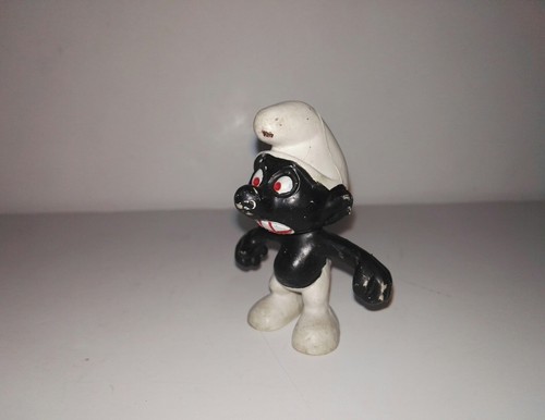 20007 Angry Smurf Very Rare PVC/Pitufo enfadado VERY RARE 1966 - Imagen 2 de 4