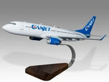 Boeing 737-800 Canjet Desk Wood Airplane New Model Large Scale 1/100