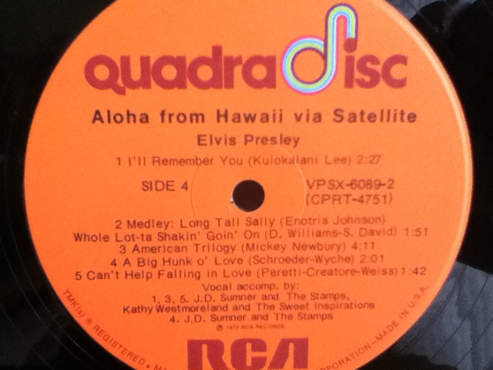 ELVIS PRESLEY LP ALOHA FROM HAWAII VIA SATELLITE | eBay