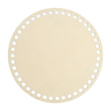 Basket Wood Bottom 6" x 6", Round Wood Base Crochet Bag Shaper, Wooden