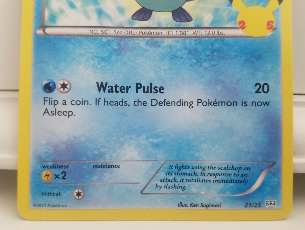 Pokemon Card * OSHAWOTT 21/25 * McDonalds 25th Anniversary 2021 Promo Cards | eBay Pokemon Card * OSHAWOTT 21/25 * McDonalds 25th Anniversary 2021 Promo Cards | eBay