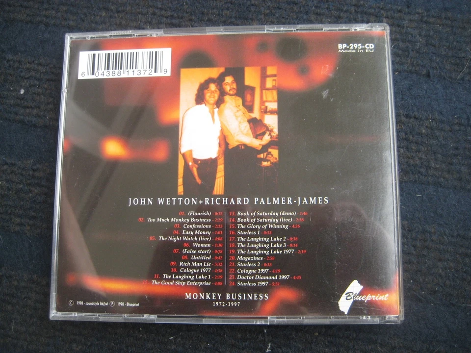 CD  JOHN WETTON + RICHARD PALMER-JAMES  Monkey Business  1972 - 1997  Neuwertig - Bild 3 von 4