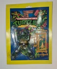 Vintage 90s Turtles Teenage Mutant Ninja  blister figure PURPLE details BOOTLEG