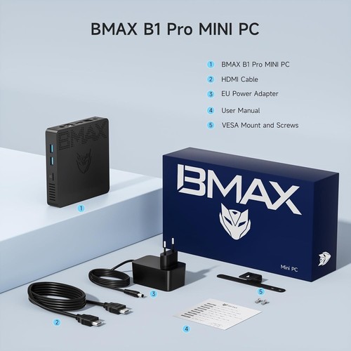 High-Performance Fanless Mini PC - Intel N4000, 8GB LPDDR4, 128GB eMMC Storage - Picture 9 of 9