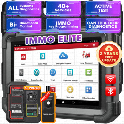 Launch X431 IMMO ELITE PLUS PRO 5 Key Programming Full System Diagnostic Scanner