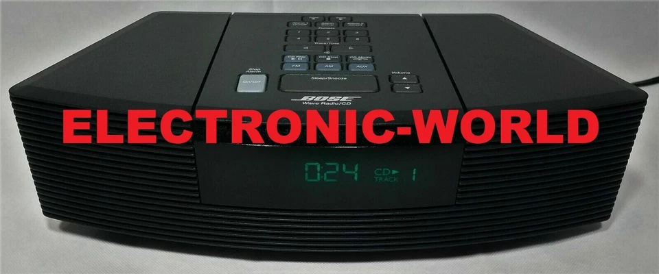 MINT Bose Wave radio CD player AWRC-1G alarm clock Black TESTED 100% WORKING - Image 2 of 4
