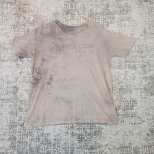 Volcom V-Stain Shirt Men's Medium Gray Tie Dye Distressed USA Made Stone Center