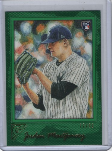 2017 Topps Gallery Jordan Montgomery Zielony Rookie /99