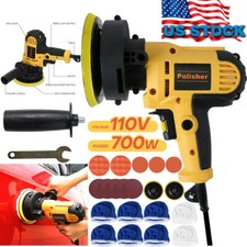 27pcs 700w Car Polisher Buffer Sander Auto Polishing Machine W5 Pad Bonnet Kit